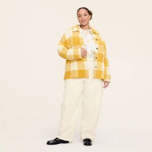 Woolrich - Women's Plaid Shacket - Woolrich Yellow 1X Yellow